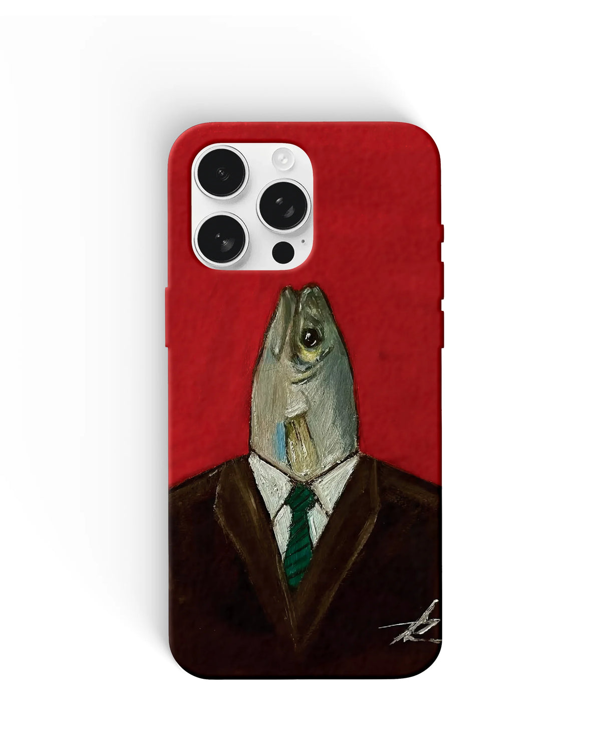 Fish in Suit Phone Cases