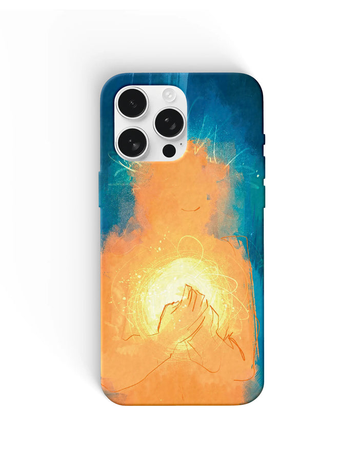 Glowing Hands Phone Cases
