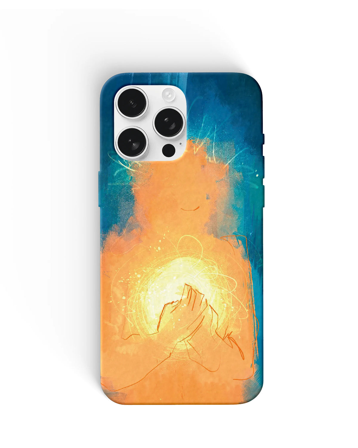 Glowing Hands Phone Cases