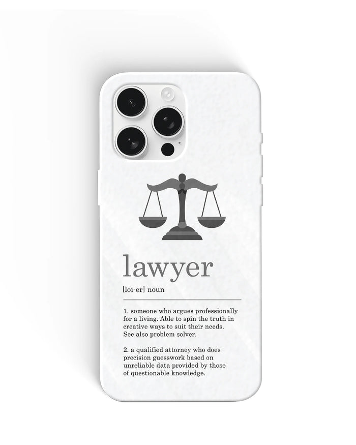 Lawyer Definition Phone Cases