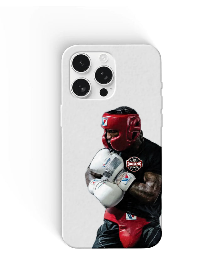 MMA Fighter Red Helmet Phone Cases