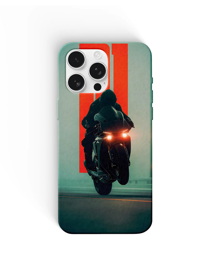 Orange Headlight Bike Phone Cases