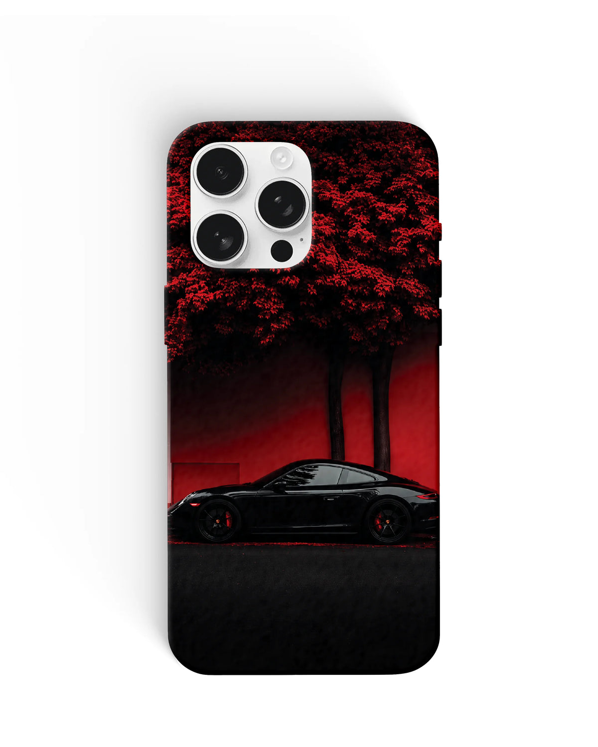Porsche Red Forest Phone Cases