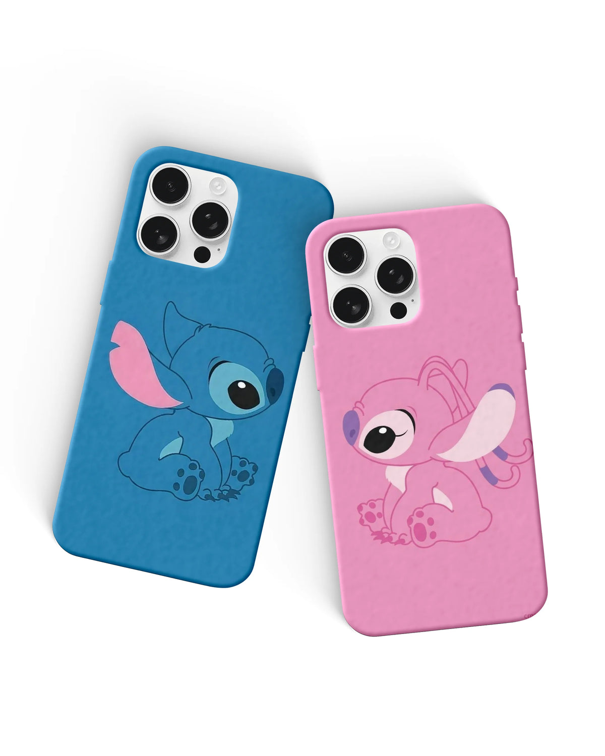 Stitch and Angel Couple Phone Cases