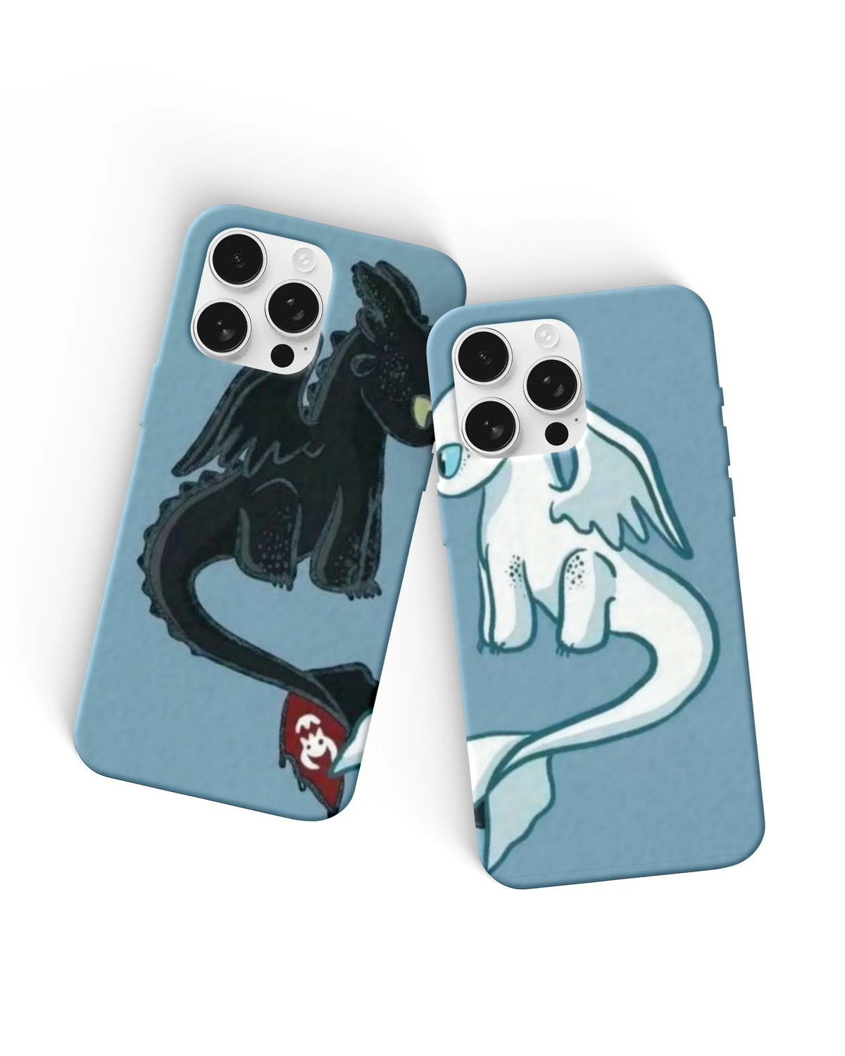 Toothless and Light Fury Couple Phone Cases