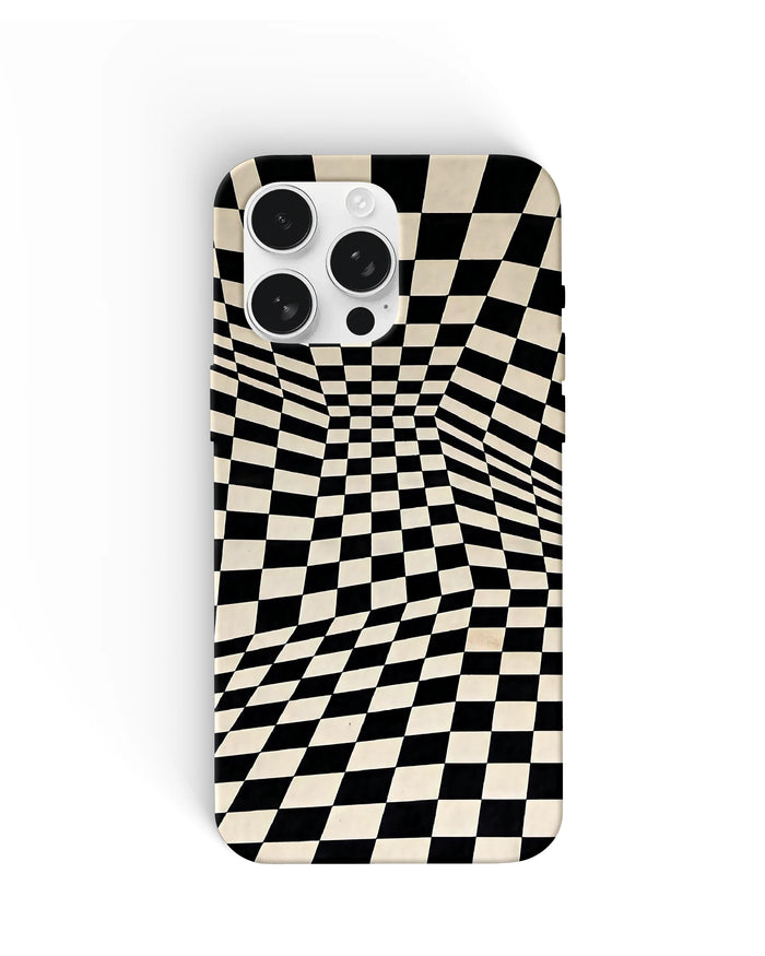Wavy Checkerboard Phone Cases