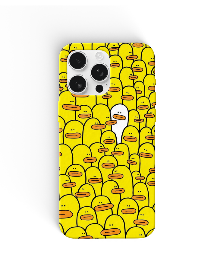 Yellow Duck Pattern Phone Cases