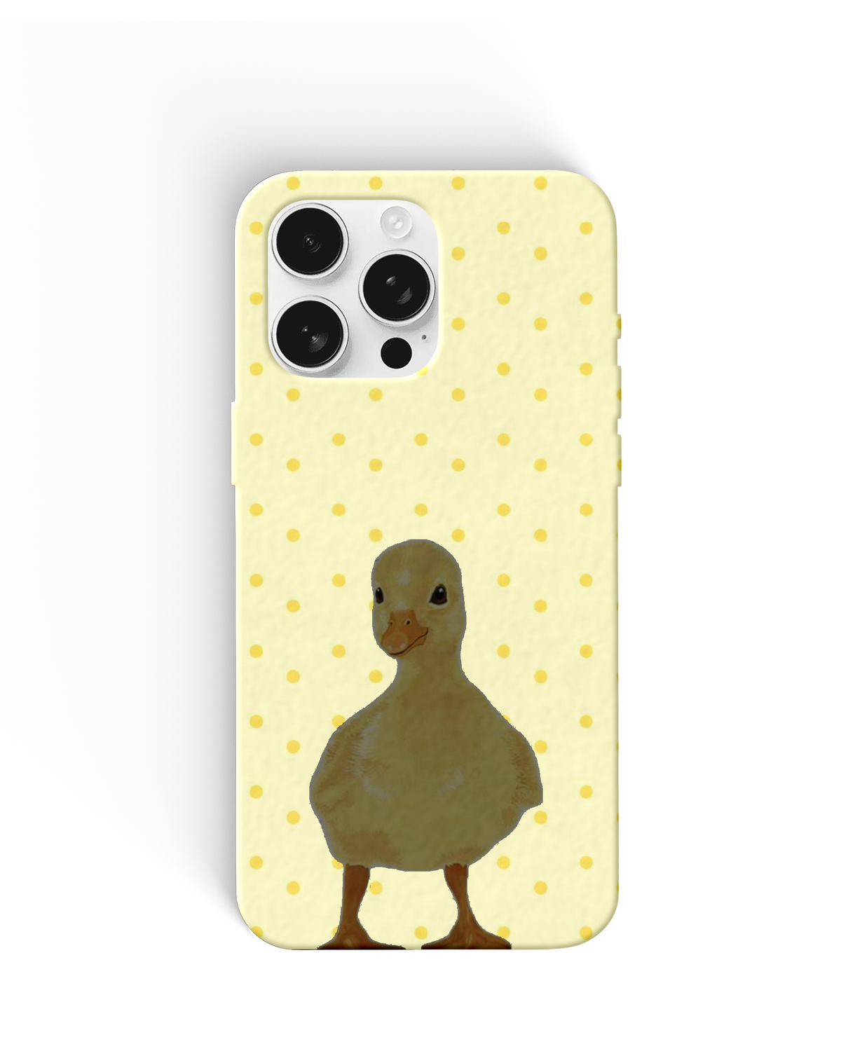 Yellow Polka Dot Duck Phone Cases