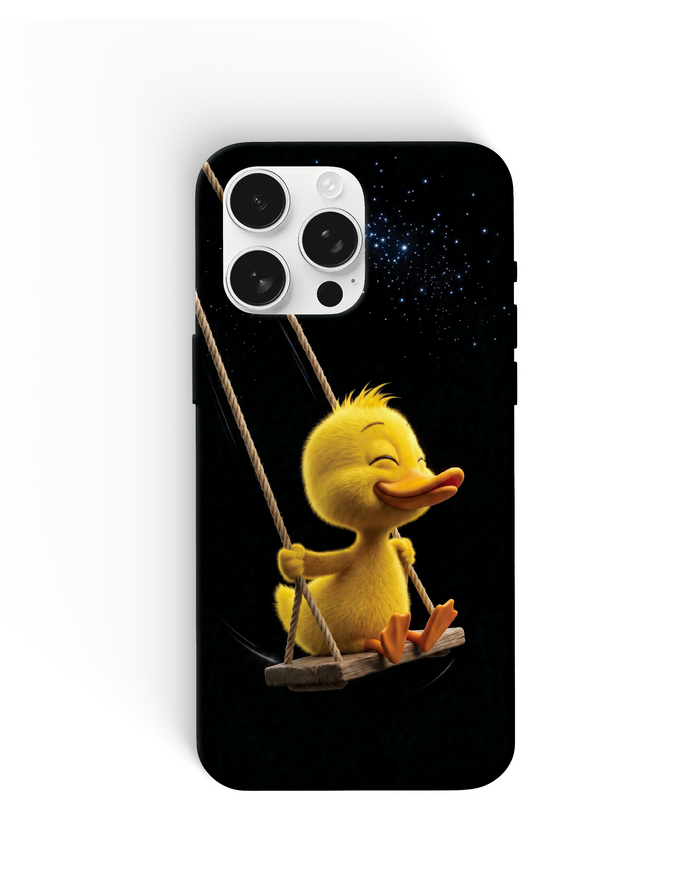 Duck on Swing Phone Cases