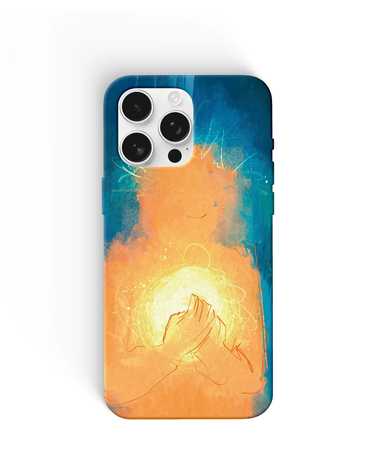 Glowing Hands Phone Cases