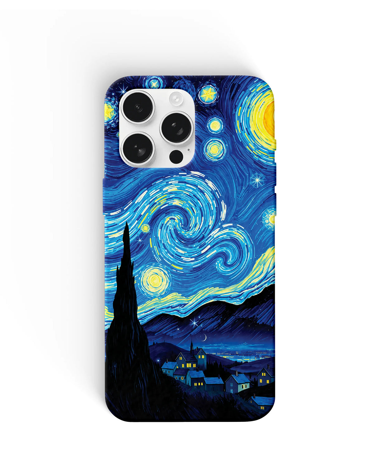 Starry Night Village Phone Cases