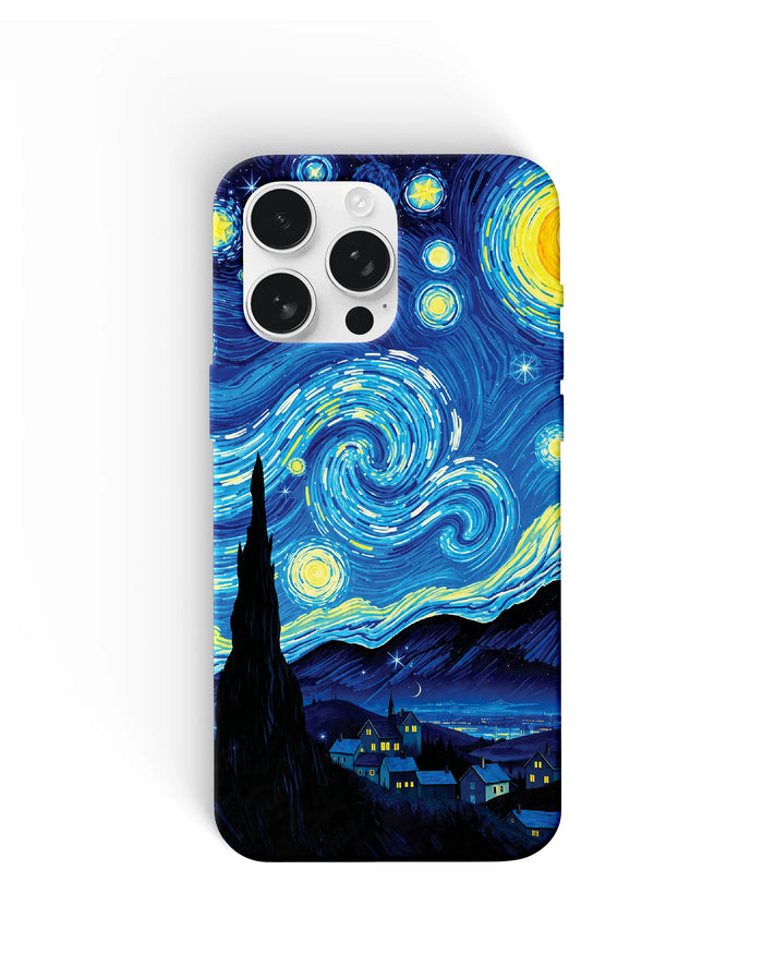 Starry Night Village Phone Cases