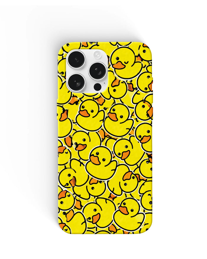 Yellow Duck Pattern Phone Cases